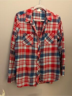Levi's Red, Blue and White Plaid Shirt